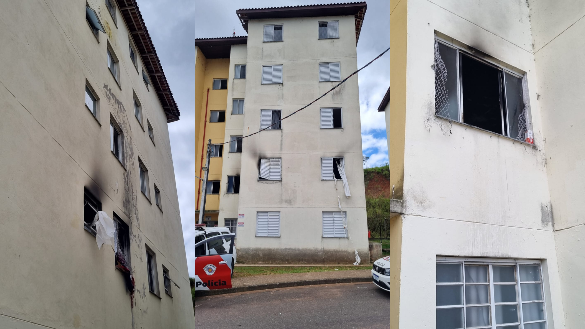 Homem provoca incêndio em apartamento de ex-mulher, em Suzano