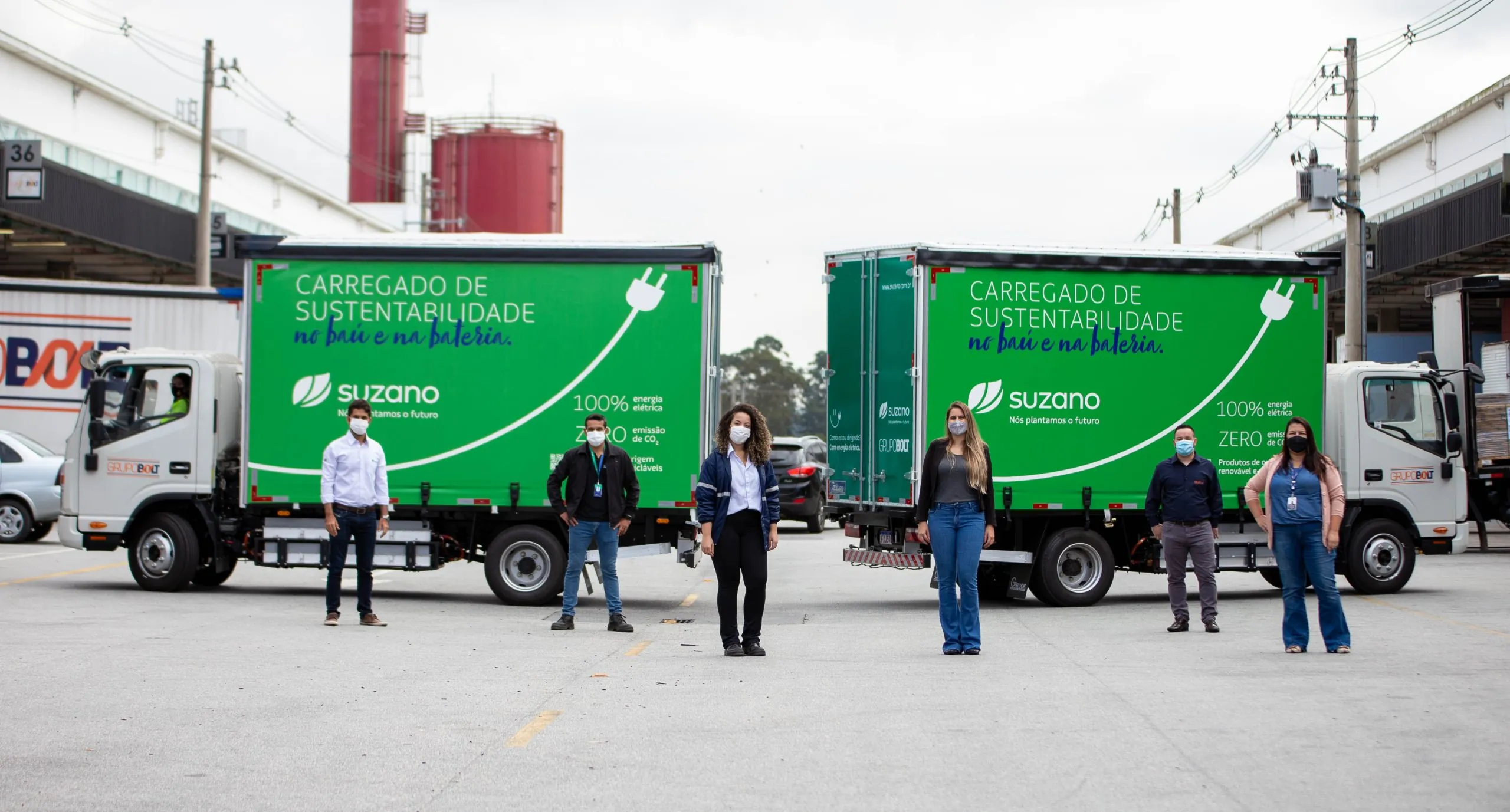 Suzano inicia operações com caminhões elétricos
