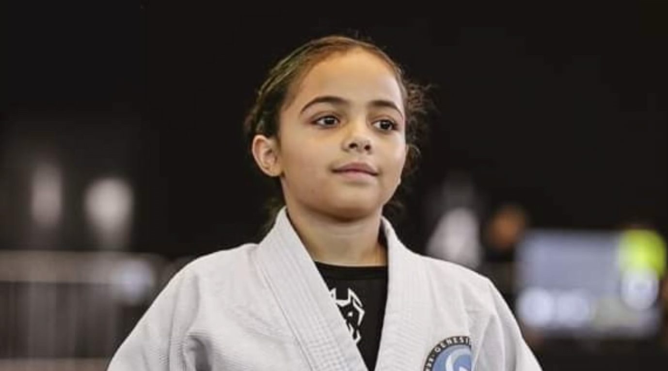 Com apenas 9 anos, menina de Itaquá conquista título brasileiro de jiu-jitsu