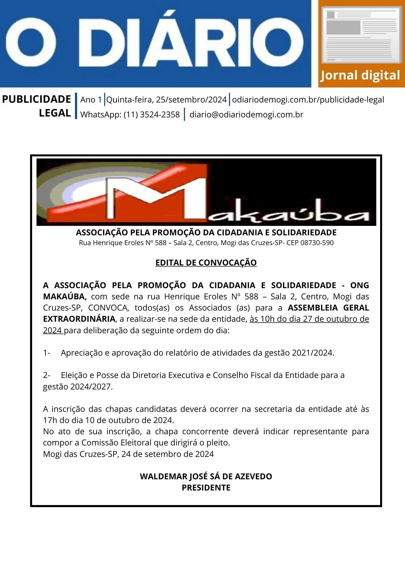 25 de setembro de 2024