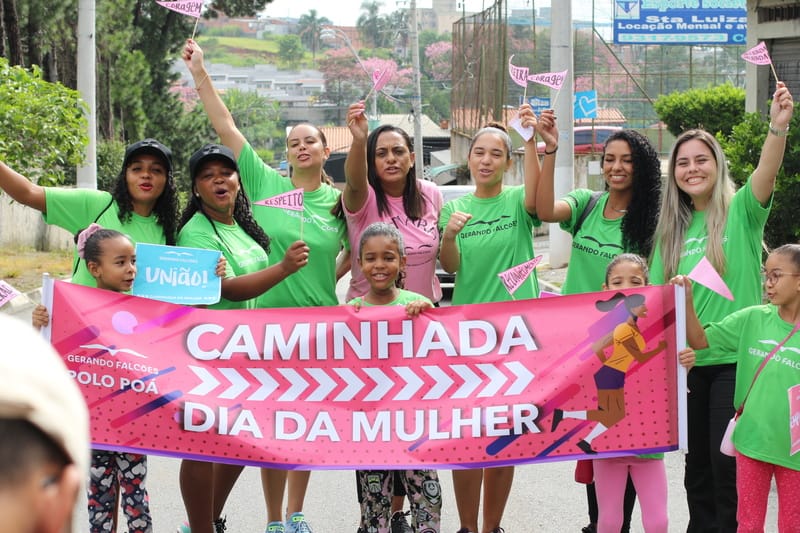 Gerando Falcões promove 3ª Caminhada da Mulher em Poá