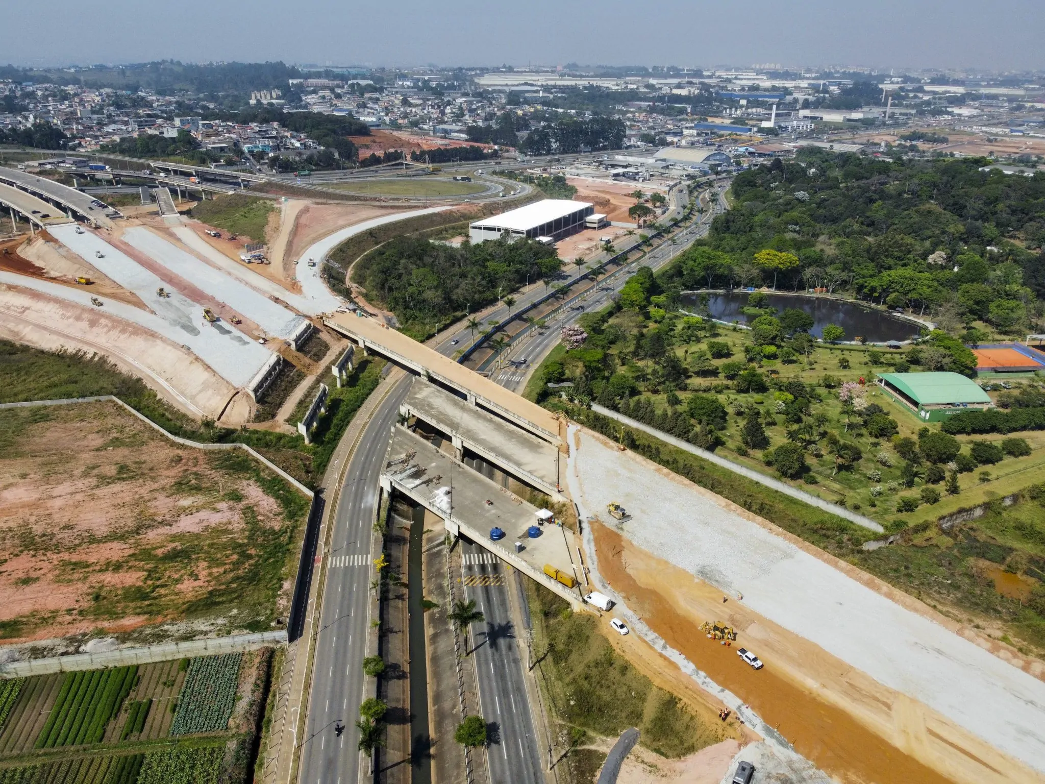 Governador em exercício Felicio Ramuth vistoria obras do Rodoanel Norte nesta quinta (24)