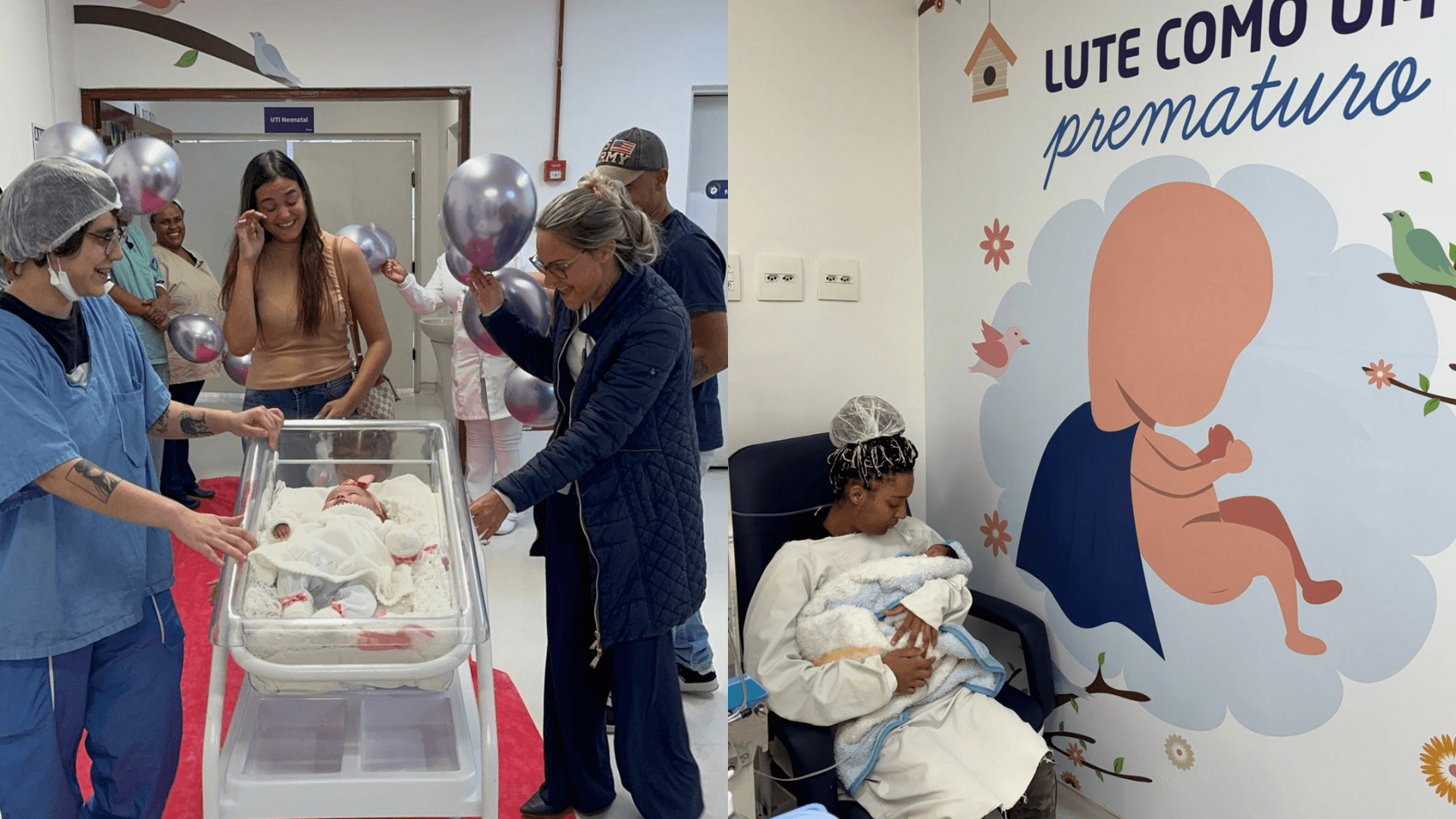 Após longa internação na UTI Neonatal, bebês recebem alta no Hospital e Maternidade de Suzano