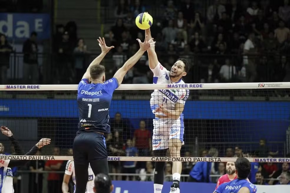 Suzano perde para o Vôlei Renata por 3 a 0 e sai atrás na final do Paulista