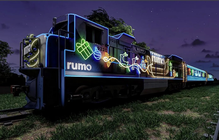 Trem iluminado de Natal irá passar pelo Alto Tietê no dia 21 de dezembro