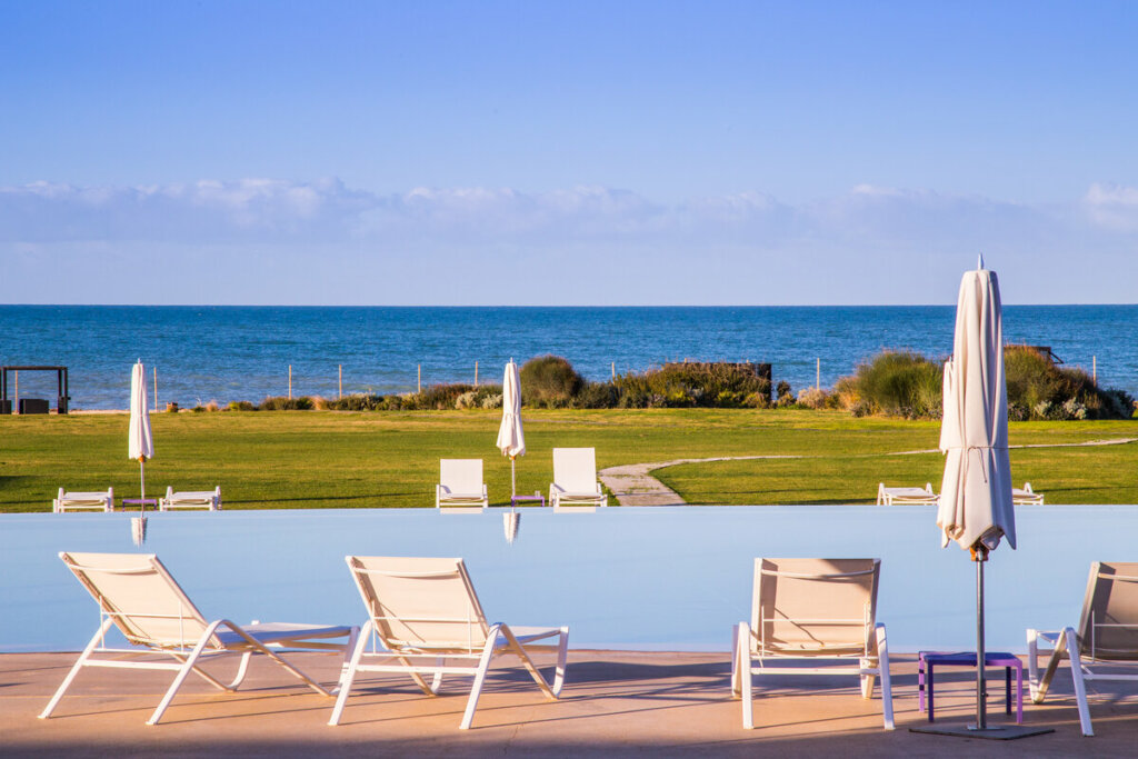 Vista do campo de golfe do Verdura Resort 