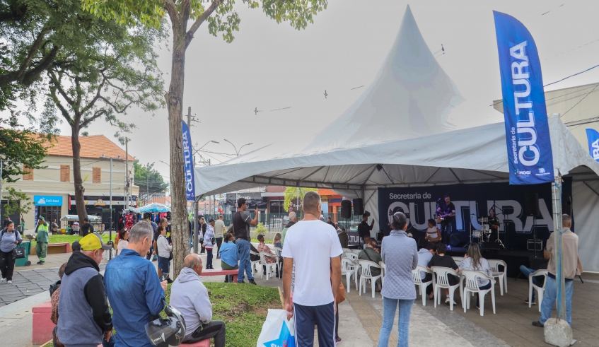 'Mogi Abraça o Centro' terá música ao vivo e feira de artesanato neste sábado