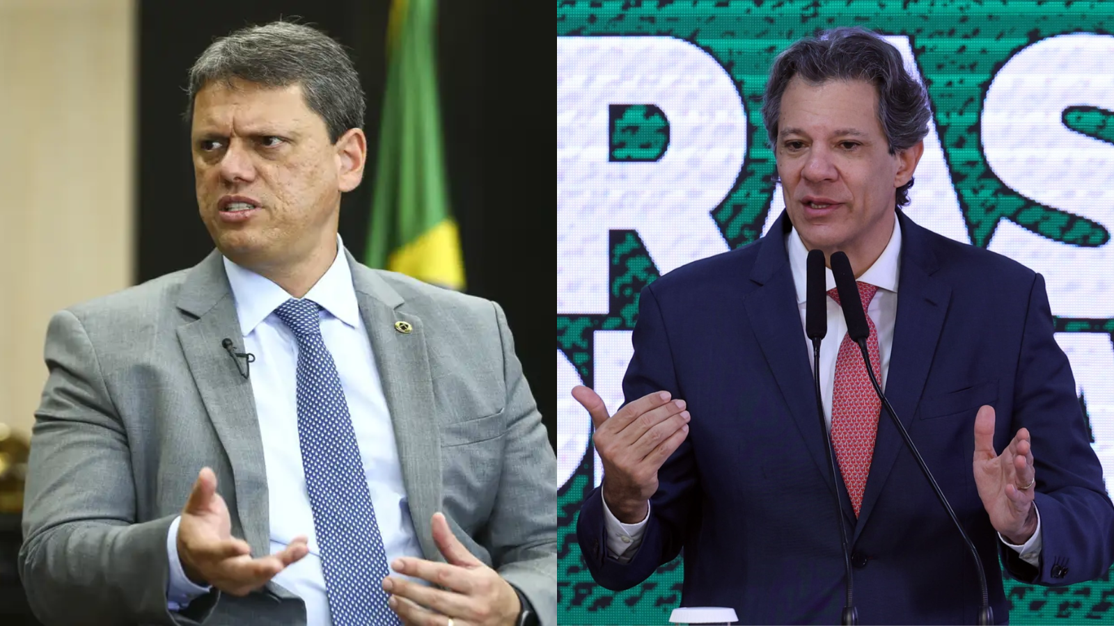 Datafolha em SP: Tarcísio tem 45% das intenções de voto no 1º turno; Haddad fica com 27%